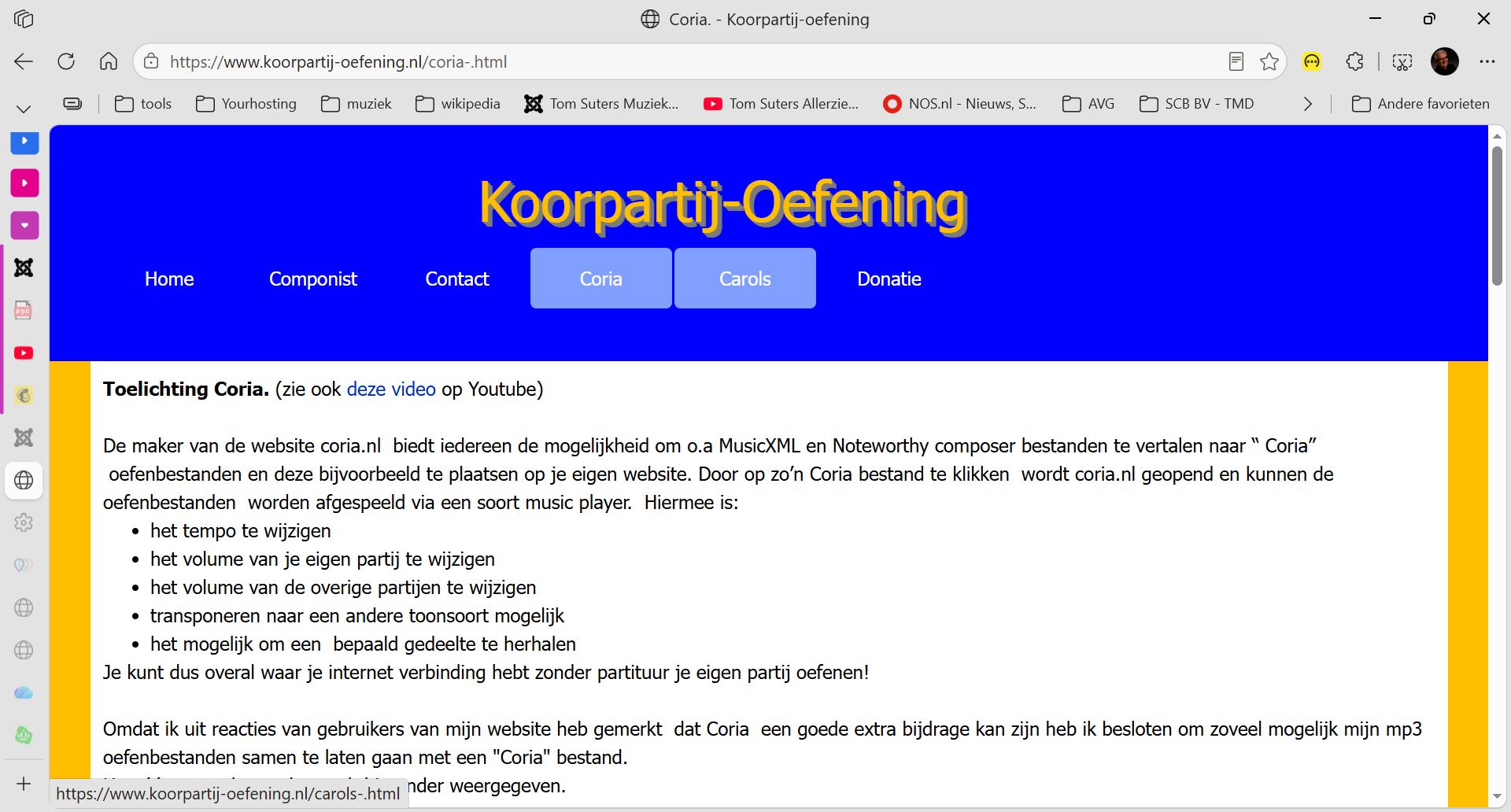 coria koorpartij oefening